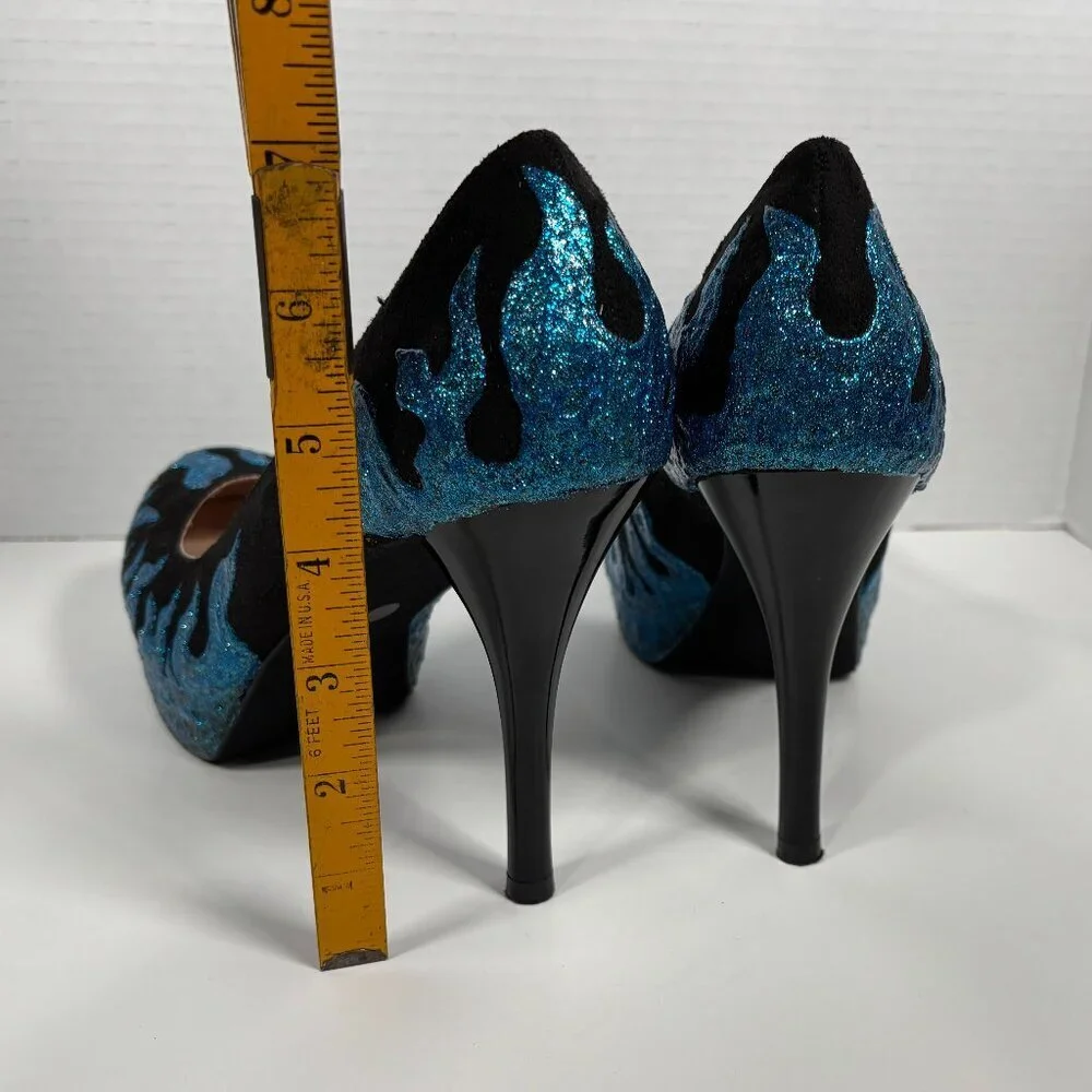 Olsenboye Blue Flame Platfrom Heels Size 10